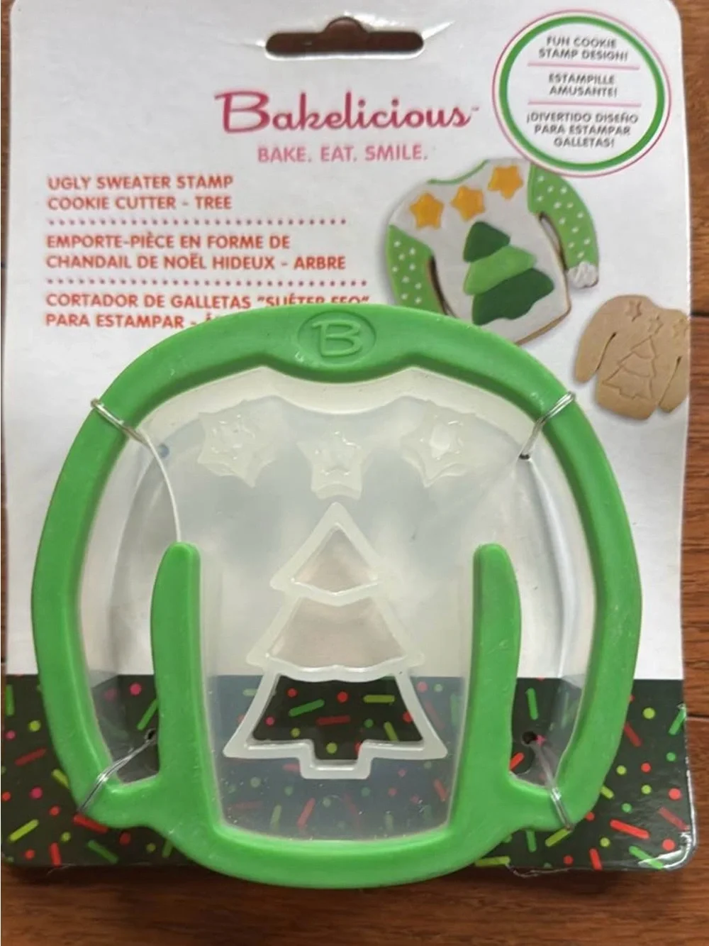 Penguin & Ugly Sweater Cookie Cutters and Stamps - Blue & Green